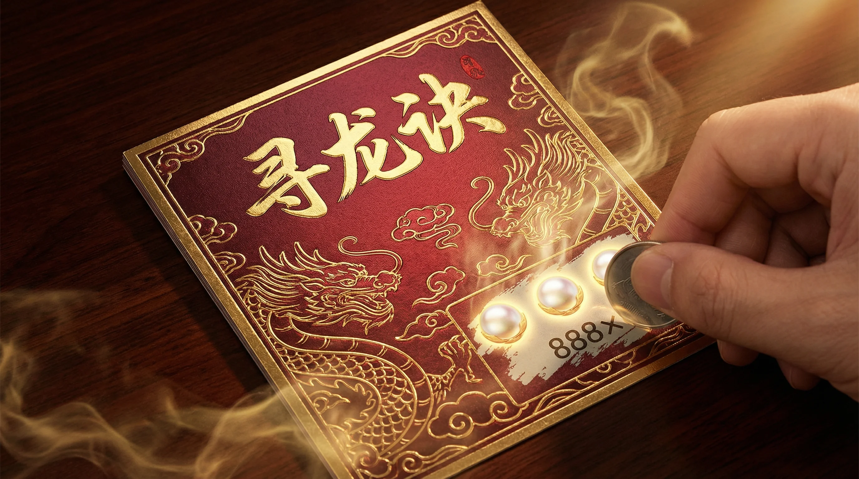 寻龙诀主题刮刮乐卡片，888倍奖金 - 刮刮乐